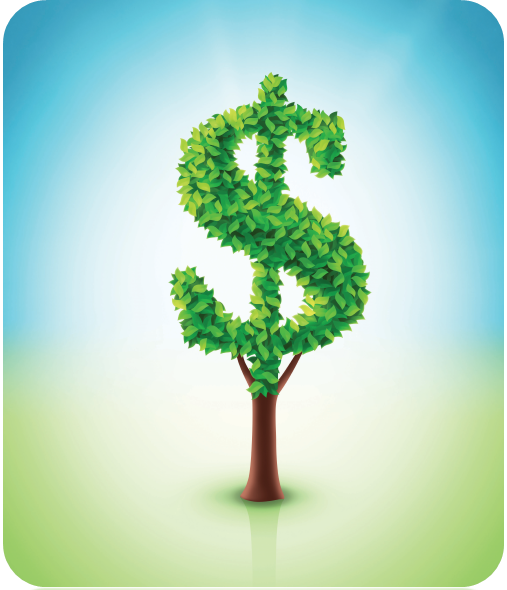 tree removal Sussex Tree Cost A tree in the shape of the money symbol