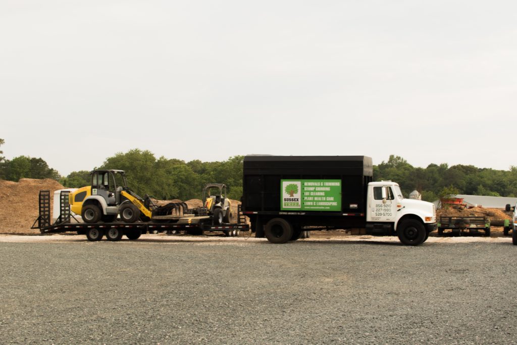 Black Sussex Tree truck pulling equipment